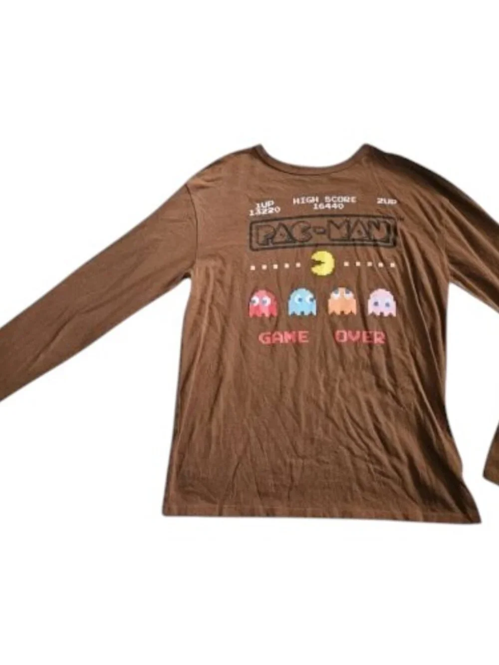 GAP KIDS Brown Long Sleeved PAC MAN Top Boys Size 12